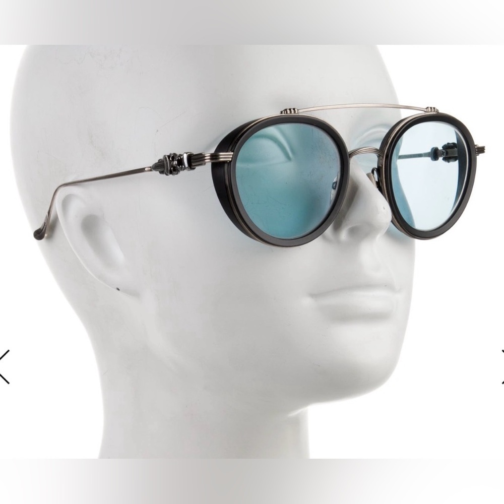 Chrome Hearts Paratestes 1 Blue Lenses Sunglasses